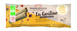 En prsentoir de 24 sachets de 2  gotines : nos gotines sarrasin fourres cacao & noisettes